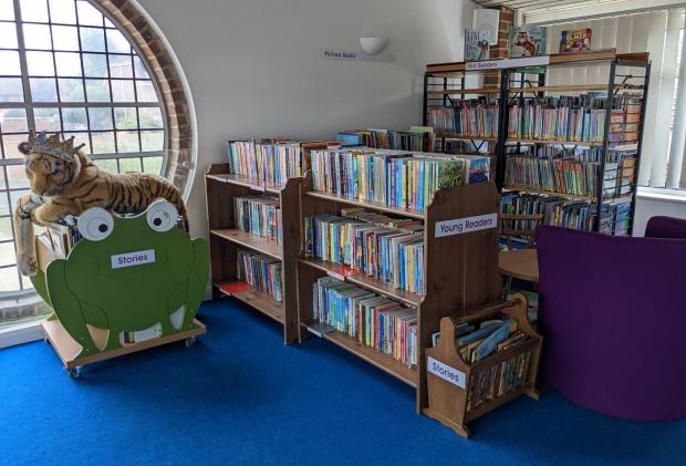 Hampshire Chronicle: Childrens books within North Baddesley Community library.